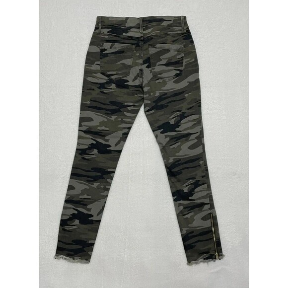 Express, Women's Stretch Ankle Zip Leggings Mid-Rise Size 8 Camou Pants - Picture 5 of 14